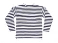 Heren T-shirt lange Mouw Breton Mantis M136 White-Navy